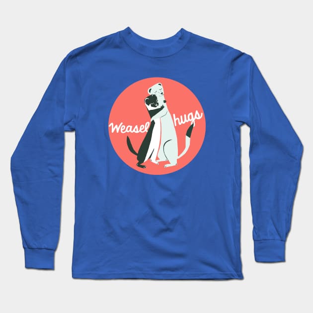 weasel hugs logo 2019 Long Sleeve T-Shirt by belettelepink